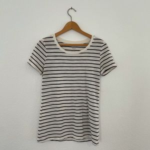 Mossimo Black and White Striped Shirt, Medium